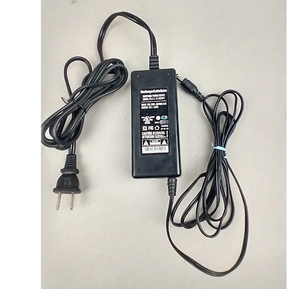 ChallengerCableSales 12V 2.67A Power Supply Adapter PS-2.1-12-267DT1 DCX3501‎